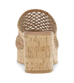 Baretraps Slides & Slip On Sandals-Michaela Block Heel Sandal NaturalCork