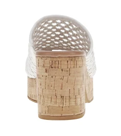 Baretraps Slides & Slip On Sandals-Michaela Block Heel Sandal White