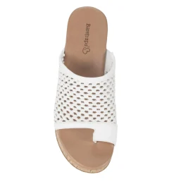 Baretraps Slides & Slip On Sandals-Michaela Block Heel Sandal White