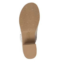 Baretraps Slides & Slip On Sandals-Michaela Block Heel Sandal White