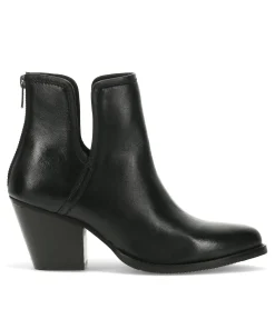 Baretraps Booties-Nanny Block Heel Bootie BlackLeather
