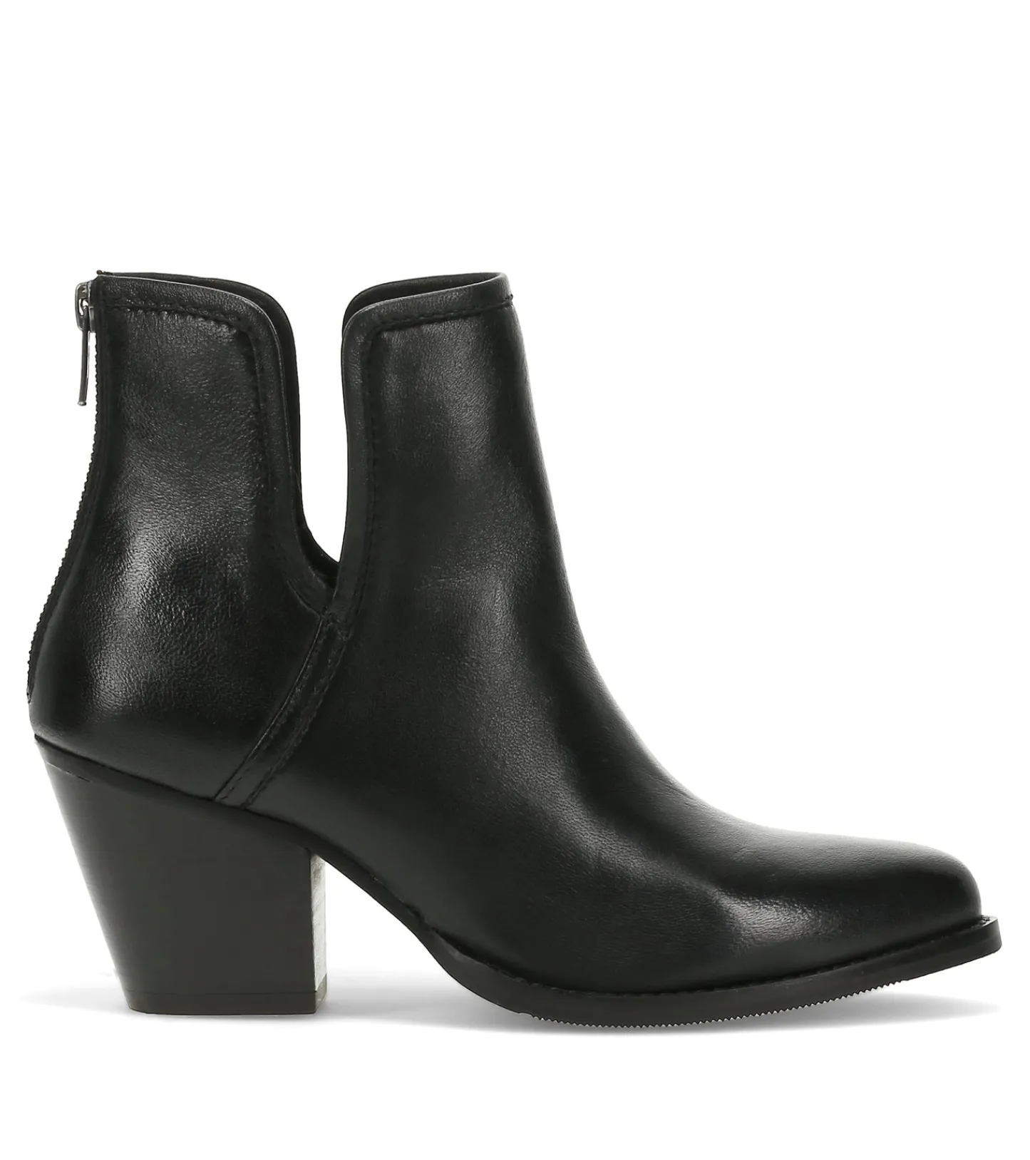 Baretraps Booties-Nanny Block Heel Bootie BlackLeather