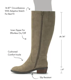 Baretraps Knee High Boots-Nena Riding Boot Truffle