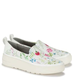 Baretraps Flats & Loafers|Sneakers-Nevin Slip On Sneaker WhiteMultiFlowerCanvas