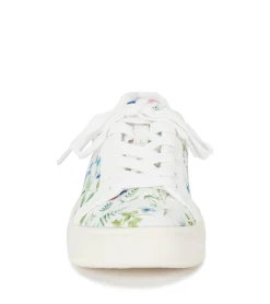 Baretraps Flats & Loafers|Sneakers-Nishelle Lace Up Sneaker White/MultiFlowerCanvas