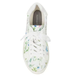 Baretraps Flats & Loafers|Sneakers-Nishelle Lace Up Sneaker White/MultiFlowerCanvas
