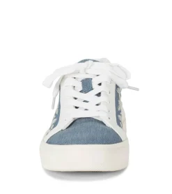 Baretraps Flats & Loafers|Sneakers-Nishelle Lace Up Sneaker LightBlue/WhiteFlower