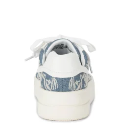 Baretraps Flats & Loafers|Sneakers-Nishelle Lace Up Sneaker LightBlue/WhiteFlower