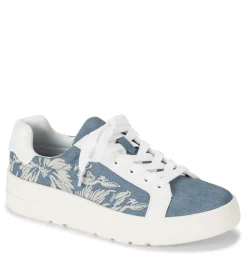 Baretraps Flats & Loafers|Sneakers-Nishelle Lace Up Sneaker LightBlue/WhiteFlower