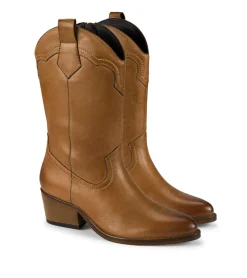 Baretraps Knee High Boots-Nita Western Boot CognacLeather