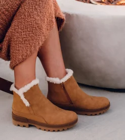 Baretraps Booties|Cold Weather Boots-Noemi Cold Weather Bootie Cognac