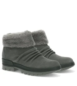 Baretraps Booties-Nuri Cold Weather Bootie DarkGreySuede