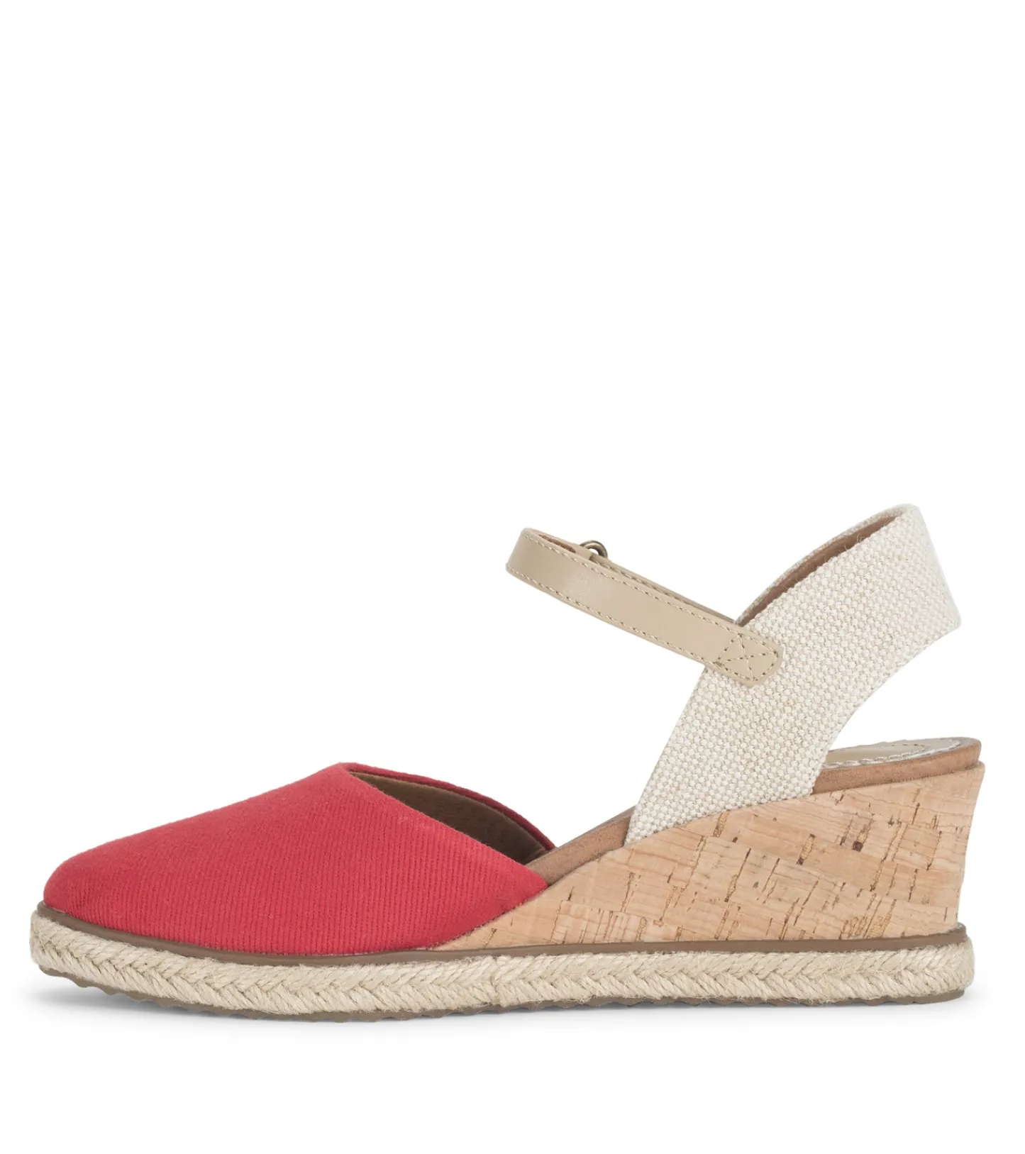 Baretraps Wedge Sandals-Ocean Closed Toe Wedge Sandal Red