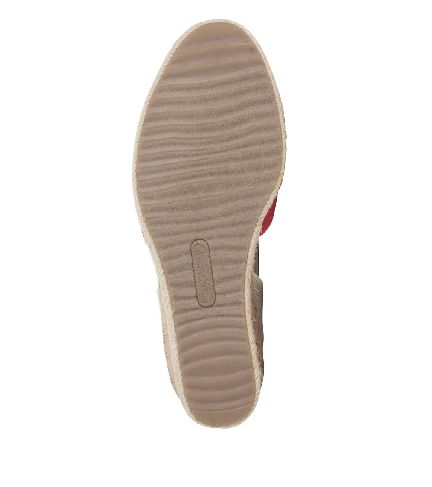 Baretraps Wedge Sandals-Ocean Closed Toe Wedge Sandal Red