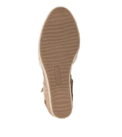 Baretraps Wedge Sandals-Ocean Closed Toe Wedge Sandal Cream