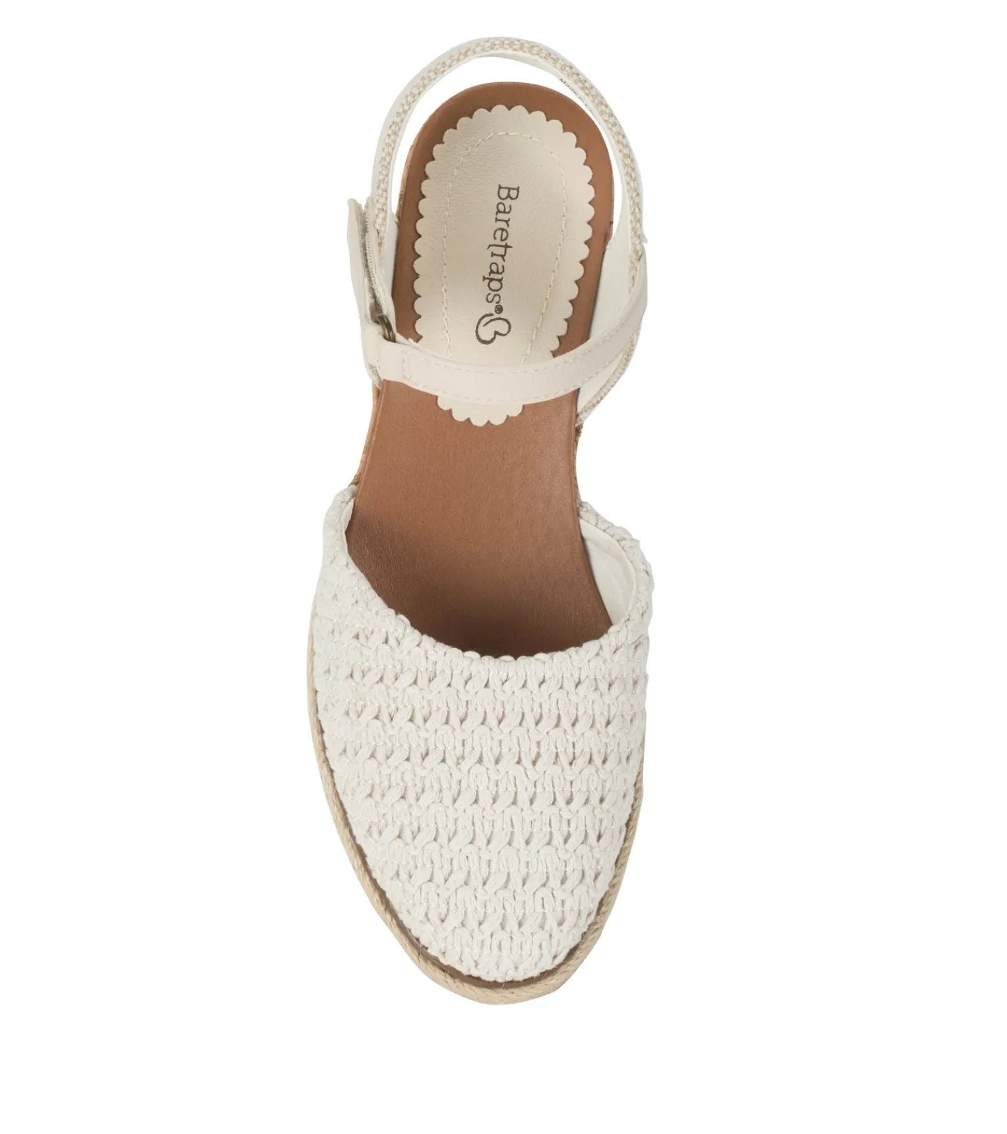 Baretraps Wedge Sandals-Ocean Closed Toe Wedge Sandal Natural