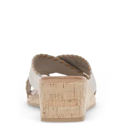 Baretraps Wedge Sandals|Slides & Slip On Sandals-Paige Wedge Sandal ChampagneCanvas