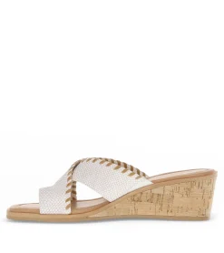 Baretraps Wedge Sandals|Slides & Slip On Sandals-Paige Wedge Sandal Cream