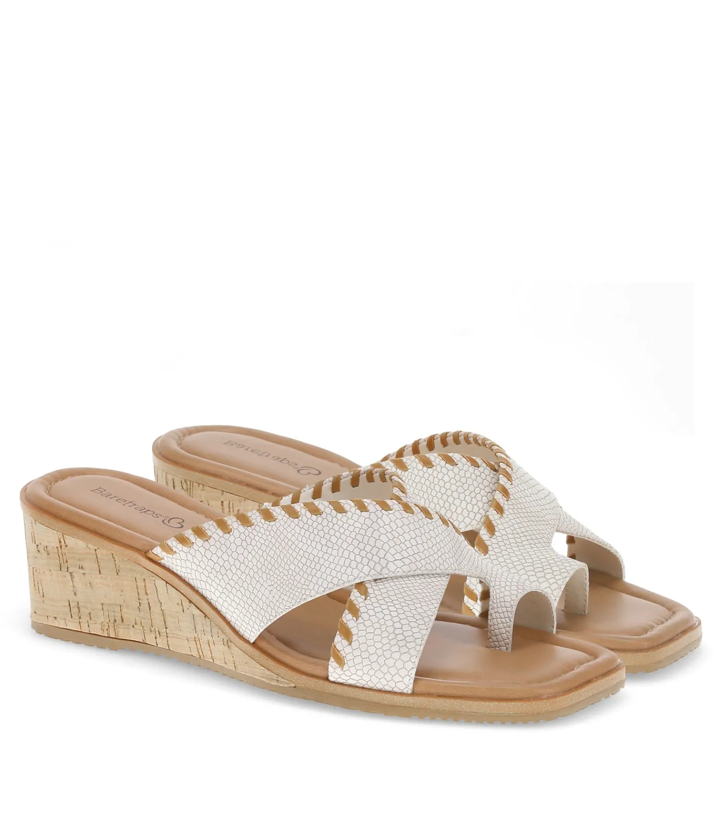 Baretraps Wedge Sandals|Slides & Slip On Sandals-Paige Wedge Sandal Cream