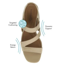 Baretraps Dress Shoes-Posha Block Heel Sandal LattePatent