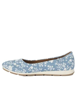 Baretraps Flats & Loafers-Prim Slip On Blue/WhiteFlowerCanvas