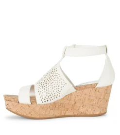Baretraps Wedge Sandals-Raisie Wedge Sandal Cream