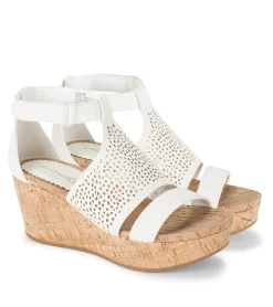 Baretraps Wedge Sandals-Raisie Wedge Sandal Cream