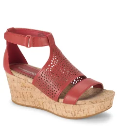 Baretraps Wedge Sandals-Raisie Wedge Sandal Red