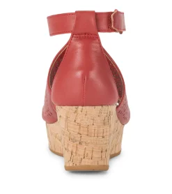 Baretraps Wedge Sandals-Raisie Wedge Sandal Red