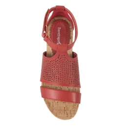 Baretraps Wedge Sandals-Raisie Wedge Sandal Red
