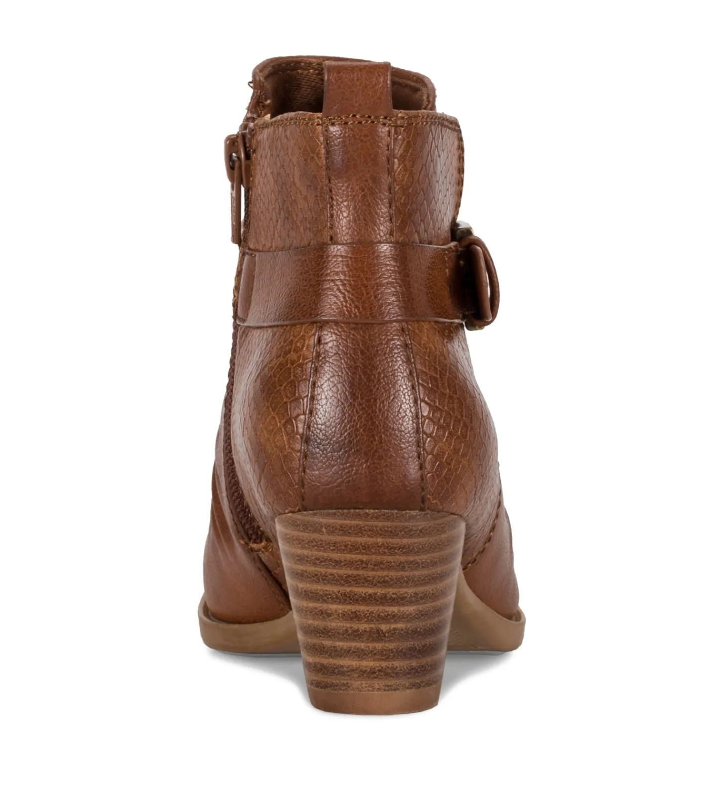 Baretraps Booties-Rebel Block Heel Bootie Cognac