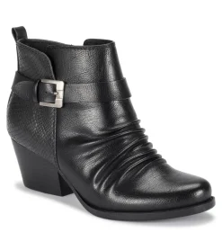 Baretraps Booties-Rebel Block Heel Bootie Black