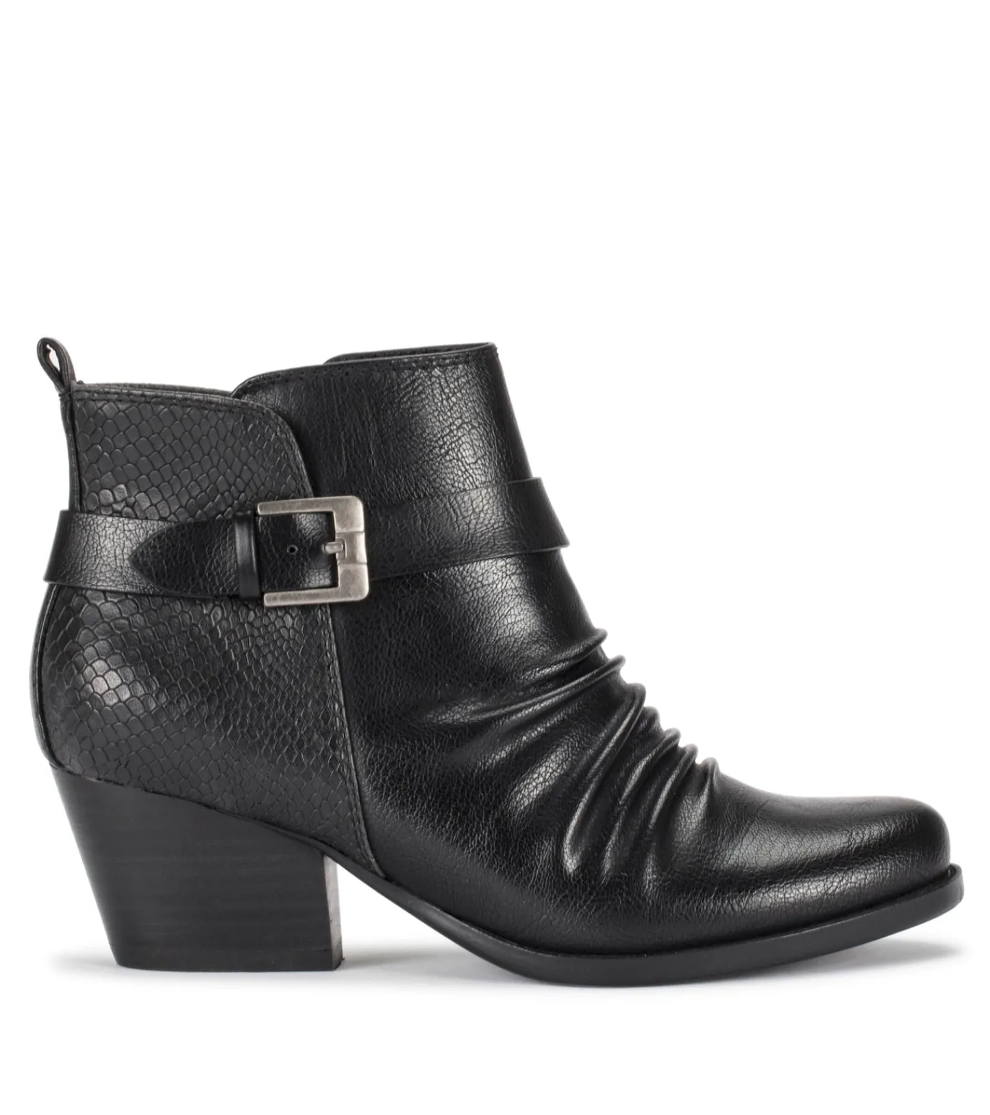 Baretraps Booties-Rebel Block Heel Bootie Black