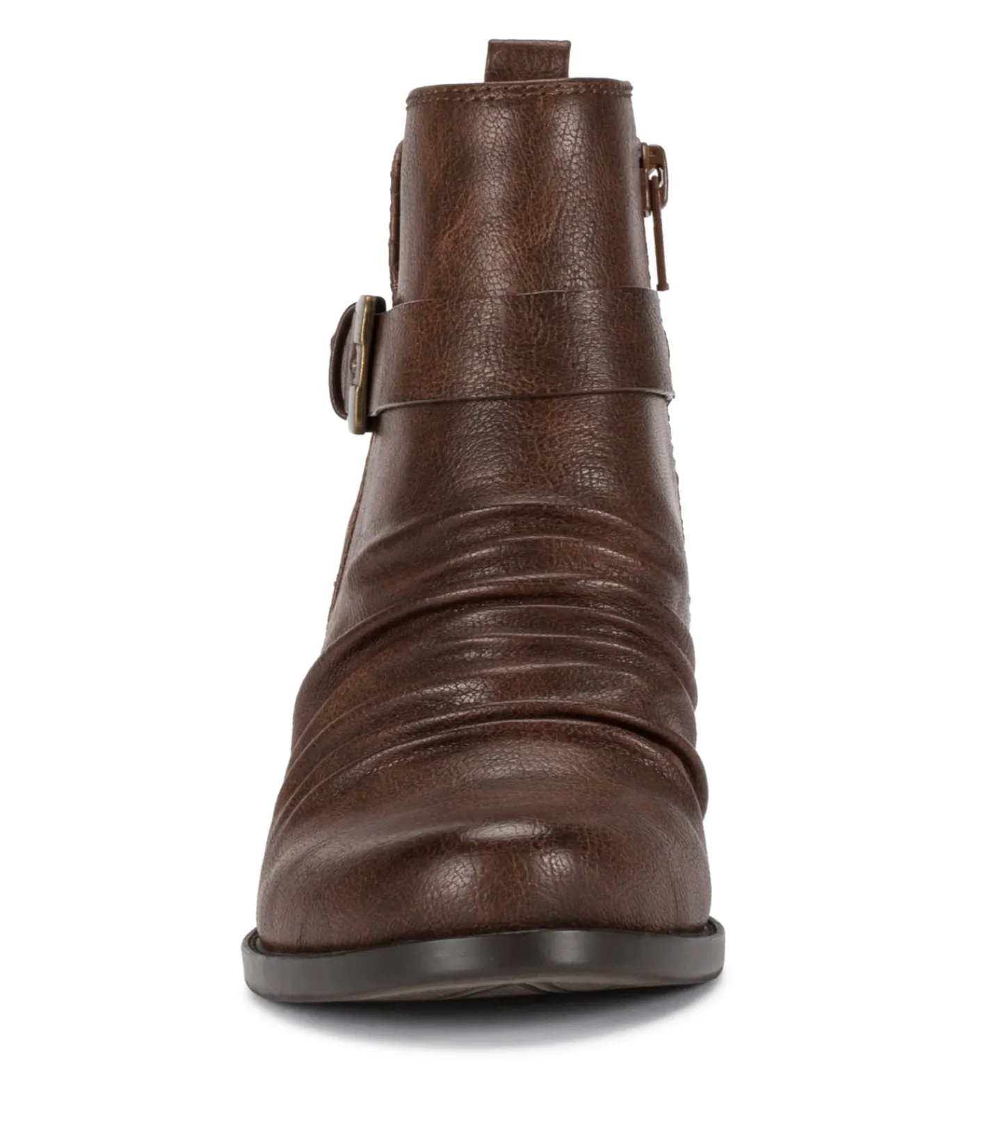 Baretraps Booties-Rebel Block Heel Bootie DarkBrown