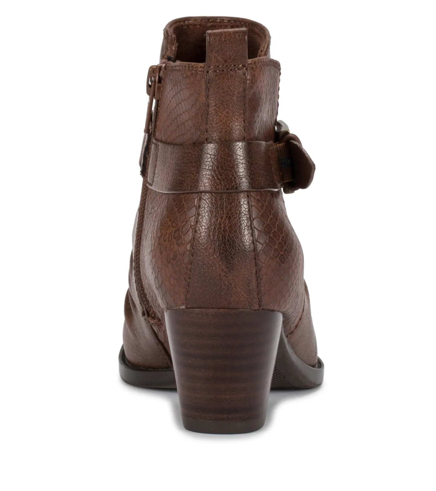 Baretraps Booties-Rebel Block Heel Bootie DarkBrown