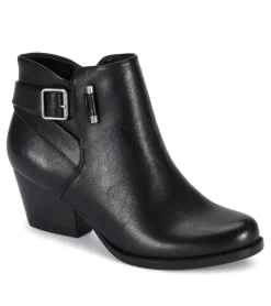 Baretraps Booties-Reggie Block Heel Bootie Black