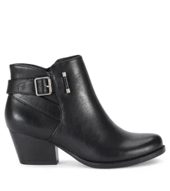 Baretraps Booties-Reggie Block Heel Bootie Black