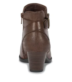 Baretraps Booties-Reggie Block Heel Bootie DarkBrown