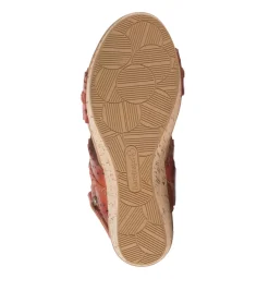 Baretraps Wedge Sandals-Rene Wedge Sandal Cayenne
