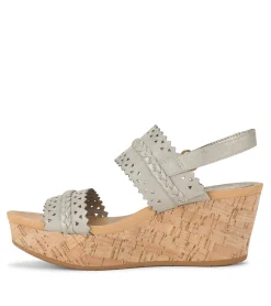 Baretraps Wedge Sandals-Rene Wedge Sandal Champagne