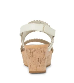 Baretraps Wedge Sandals-Rene Wedge Sandal Cream
