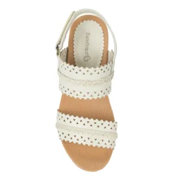 Baretraps Wedge Sandals-Rene Wedge Sandal Cream