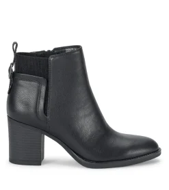 Baretraps Booties-Rhoslyn Block Heel Bootie Black