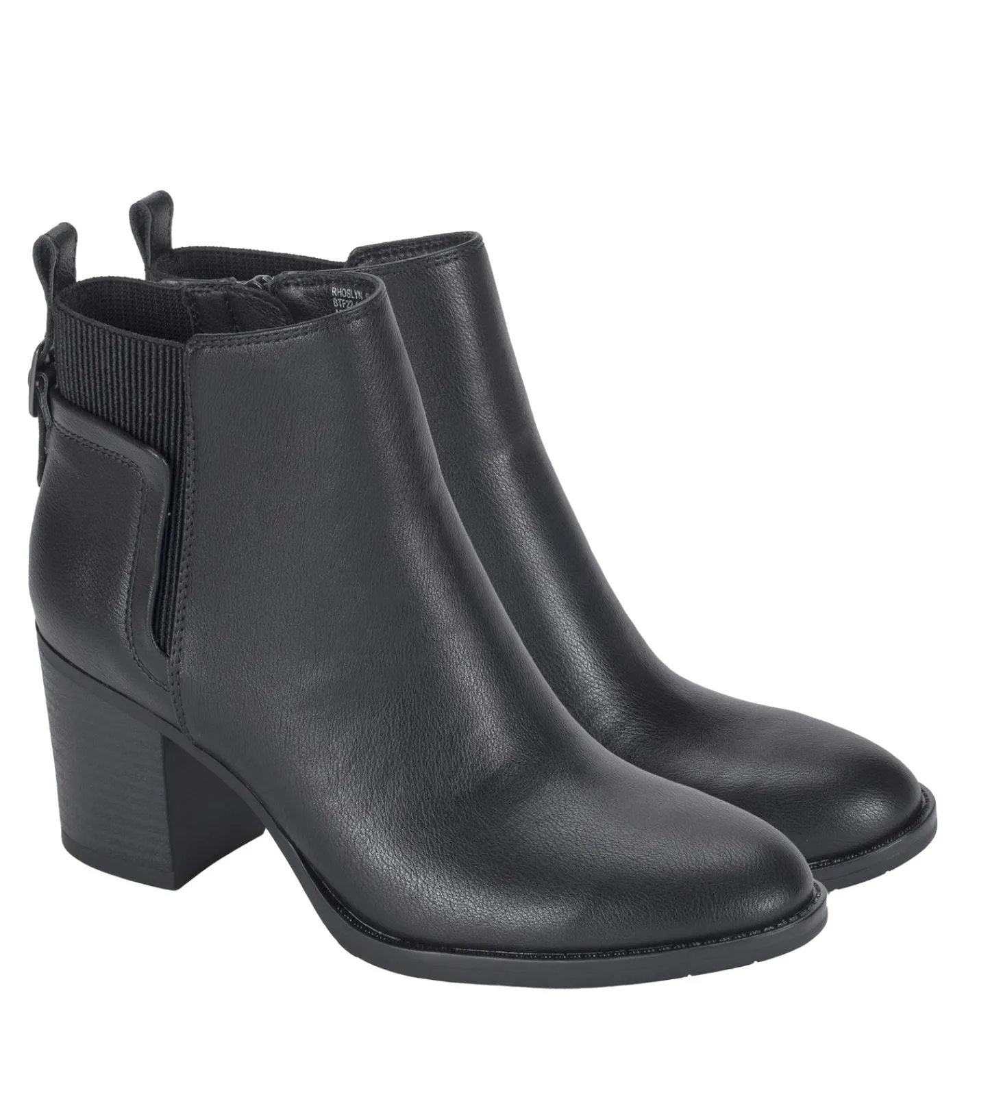 Baretraps Booties-Rhoslyn Block Heel Bootie Black