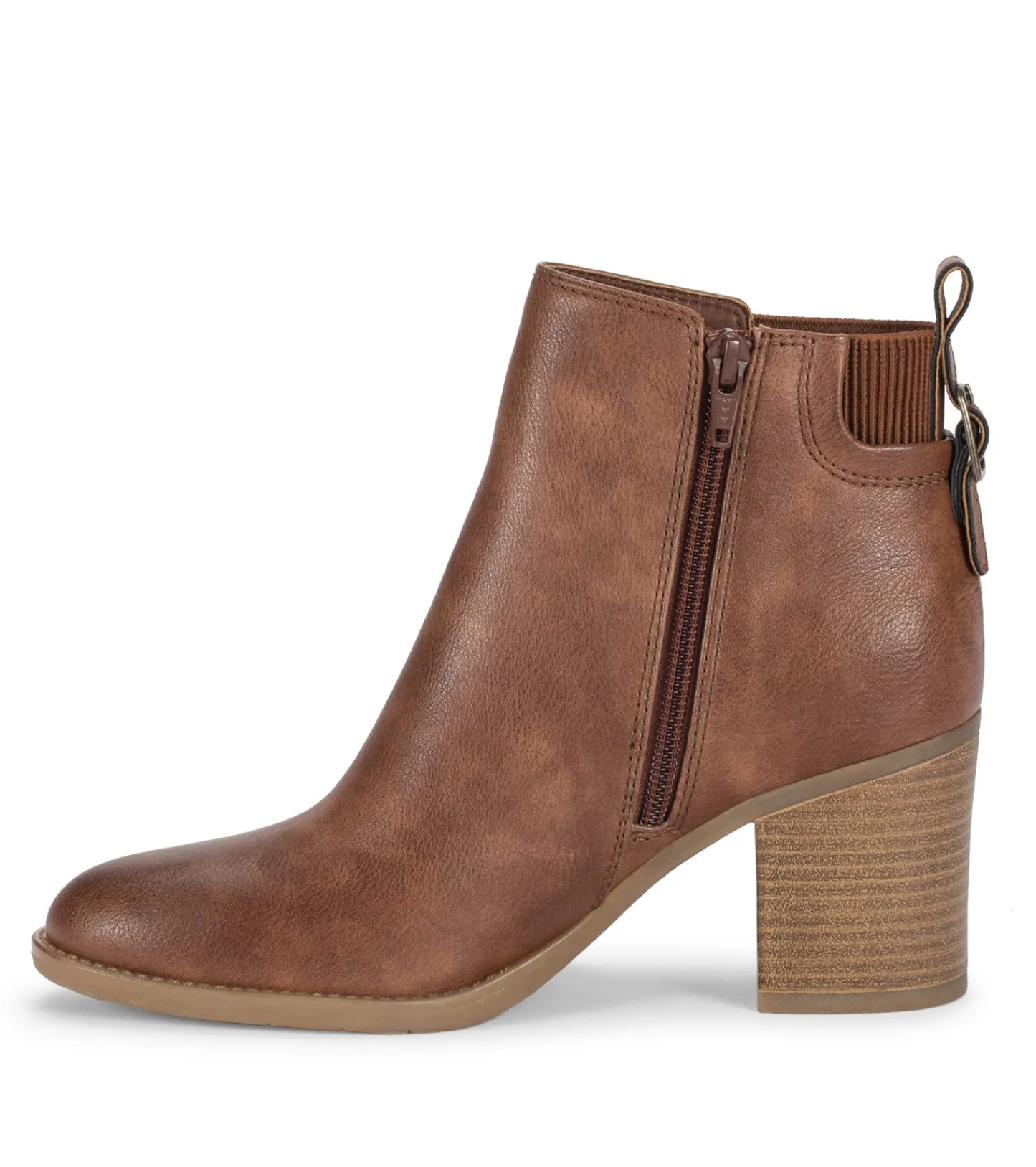 Baretraps Booties-Rhoslyn Block Heel Bootie BrushBrown