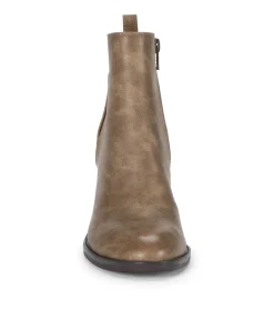Baretraps Booties-Rhoslyn Block Heel Bootie Taupe