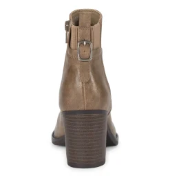Baretraps Booties-Rhoslyn Block Heel Bootie Taupe