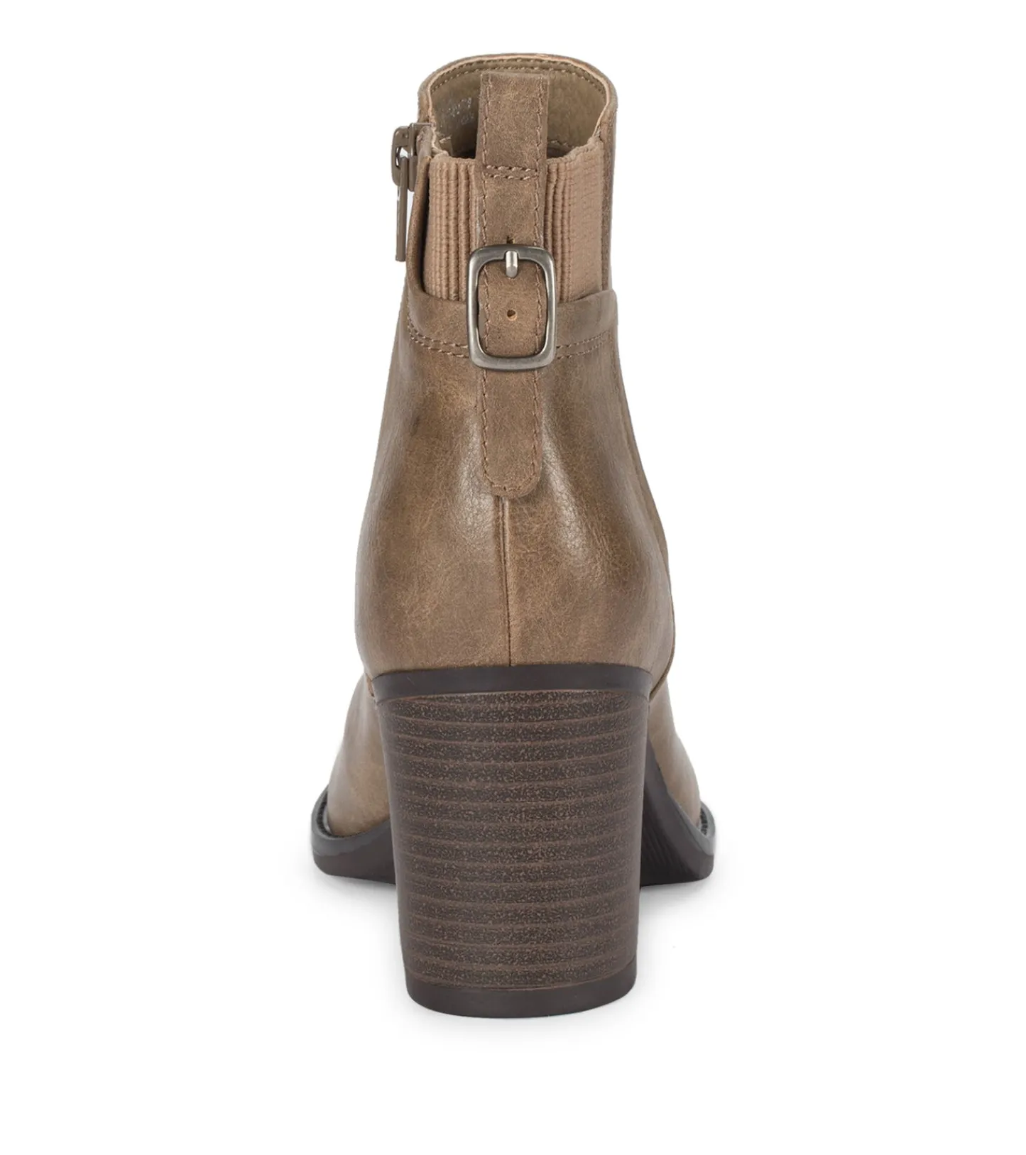 Baretraps Booties-Rhoslyn Block Heel Bootie Taupe
