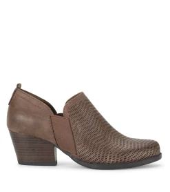 Baretraps Booties-Ridgely Block Heel Bootie DarkTaupe