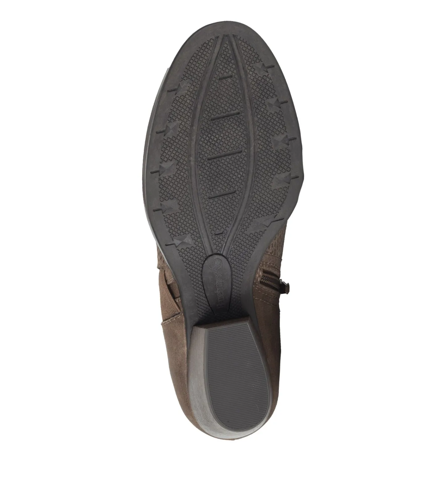 Baretraps Booties-Ridgely Block Heel Bootie DarkTaupe